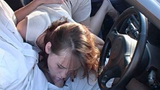 Nata Facial Deep blowjob in the car and outdoors