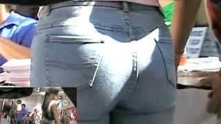 Denim Girl Breathtaking tight ass jeans video