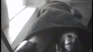 Upskirt Girl in knee high boots upskit