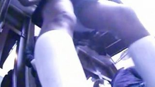 Upskirt Look up skirt of leggy doll