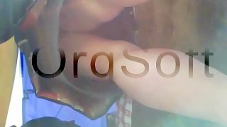 Upskirt Seductive white panty up the skirt