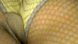 Fishnet Upskirt Admiring fishnet upskirt view
