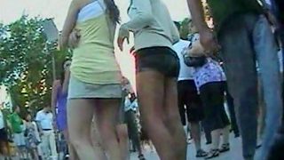 Up The Skirt Sexy Photos Short skirt hardly covering booty